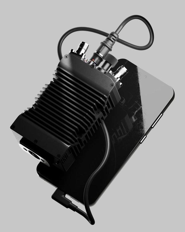 Close-up of PC-4511 right-angle USB-C on an EUD